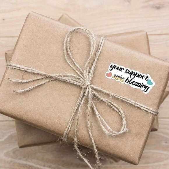 50 Faith Spring Blessing Thank You Stickers 2" - Picture 2 of 3